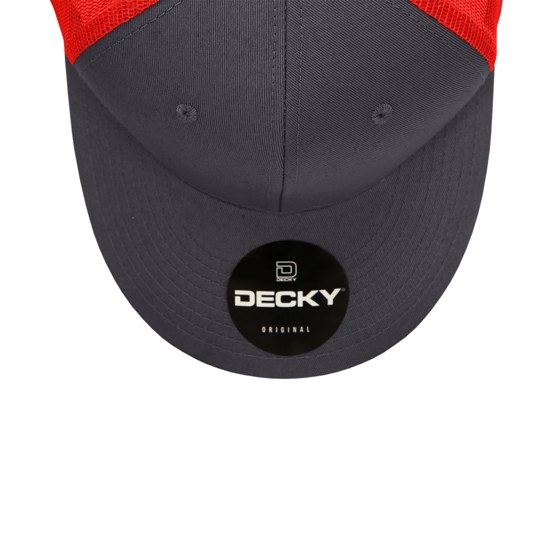 Decky 4006 Mid Profile Structured Trucker Hats 6 Panel Snapback Caps Cotton