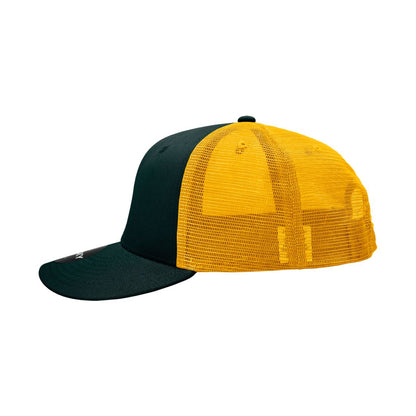 Decky 4006 Mid Profile Structured Trucker Hats 6 Panel Snapback Caps Cotton