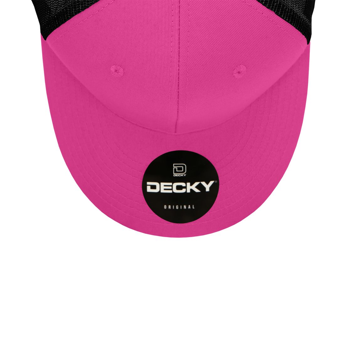 Decky 4006 Mid Profile Structured Trucker Hats 6 Panel Snapback Caps Cotton