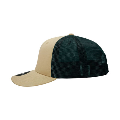 Decky 4006 Mid Profile Structured Trucker Hats 6 Panel Snapback Caps Cotton