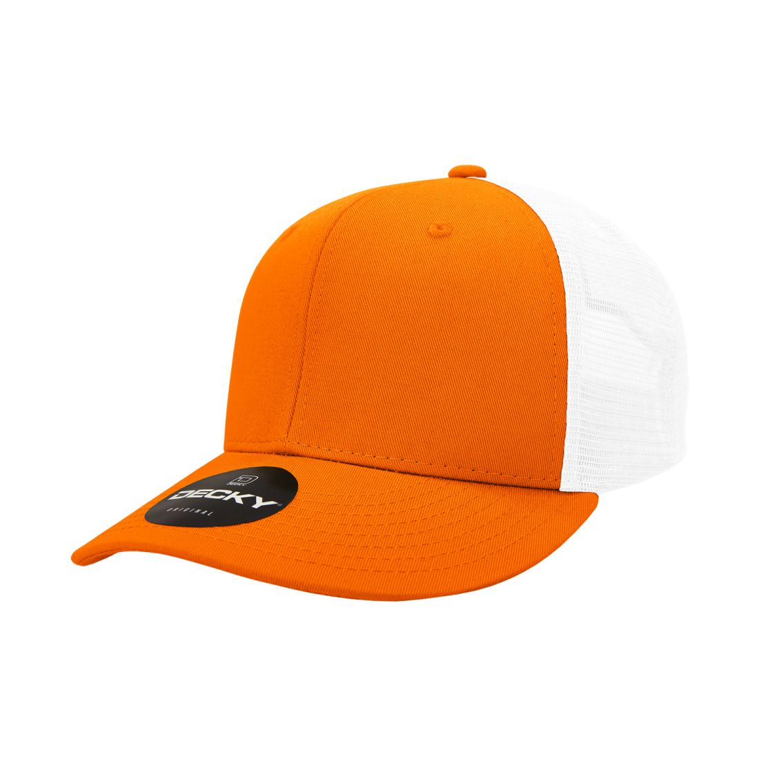 Decky 4006 Mid Profile Structured Trucker Hats 6 Panel Snapback Caps Cotton