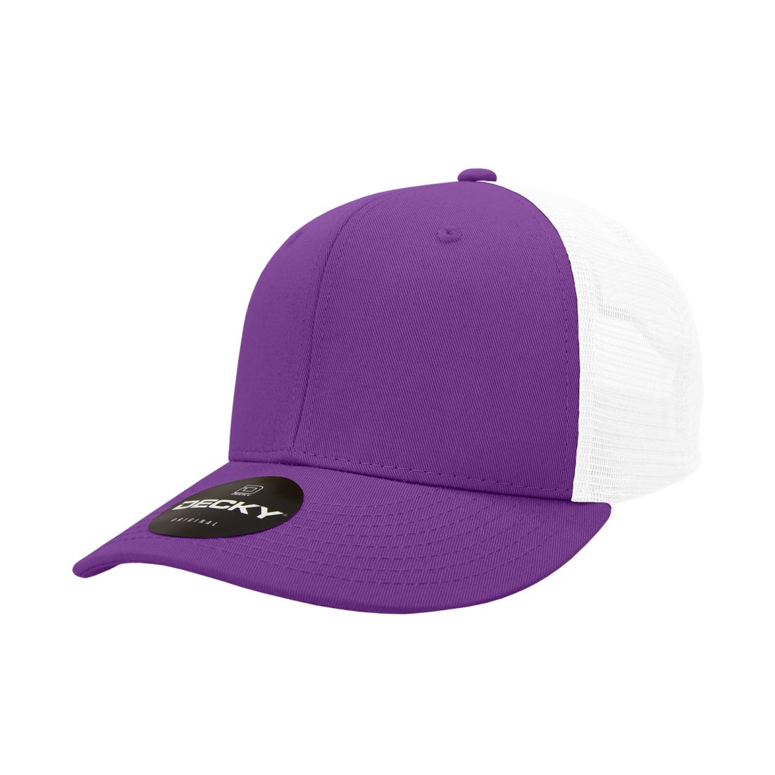 Decky 4006 Mid Profile Structured Trucker Hats 6 Panel Snapback Caps Cotton