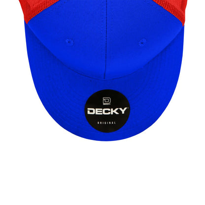 Decky 4006 Mid Profile Structured Trucker Hats 6 Panel Snapback Caps Cotton