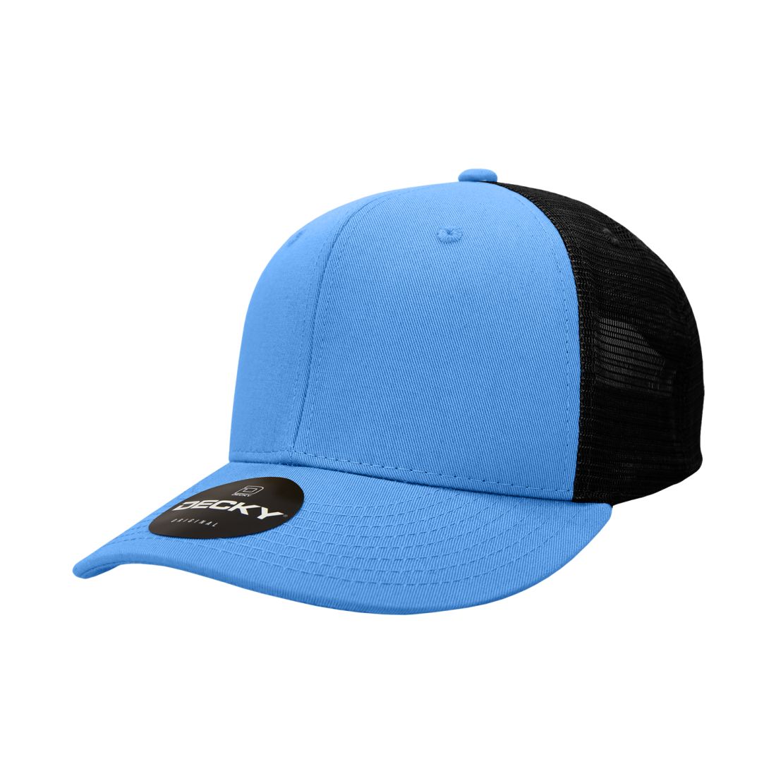 Decky 4006 Mid Profile Structured Trucker Hats 6 Panel Snapback Caps Cotton