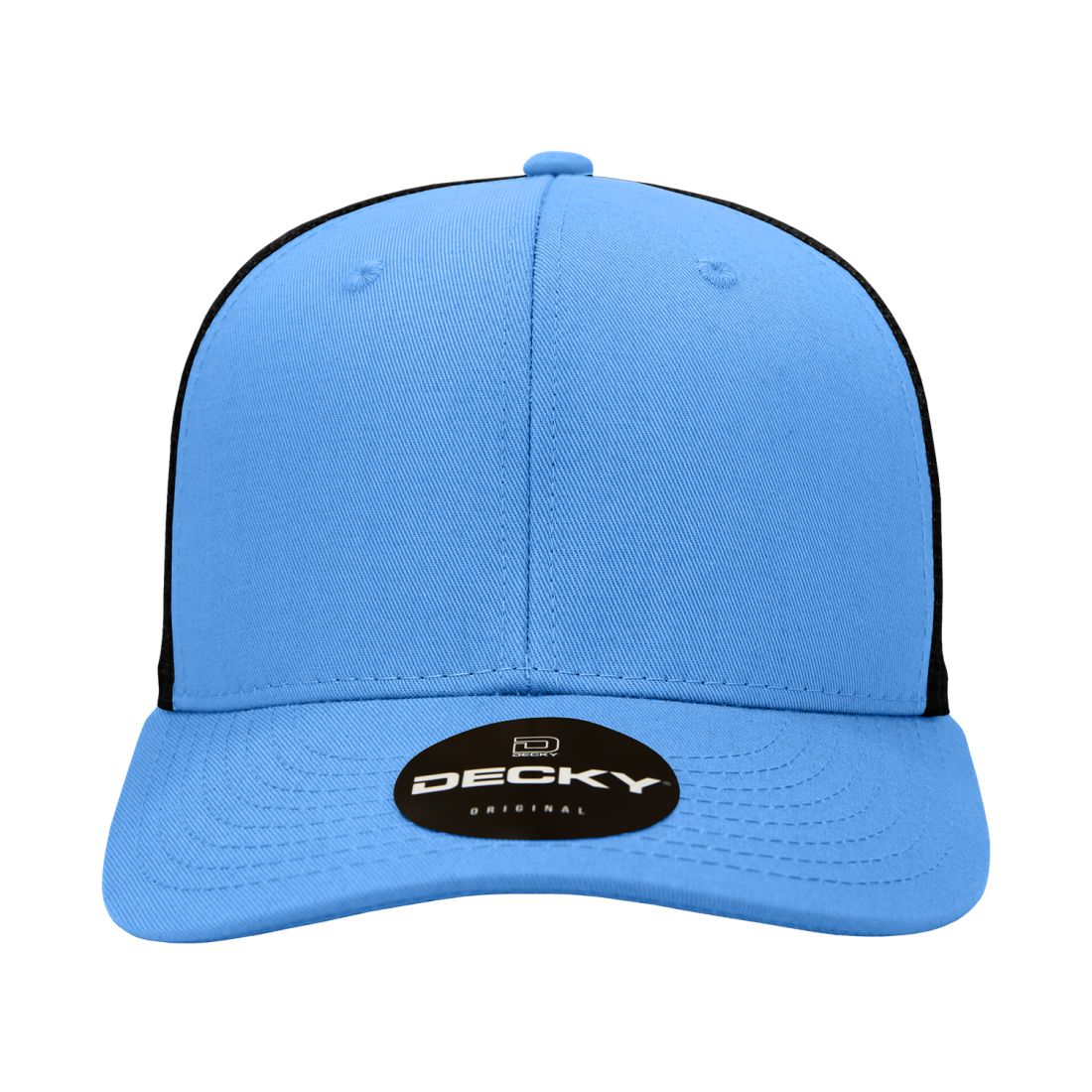 Decky 4006 Mid Profile Structured Trucker Hats 6 Panel Snapback Caps Cotton