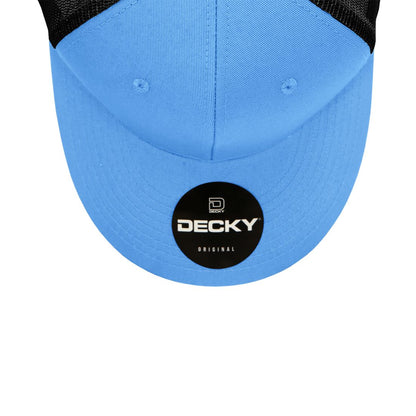 Decky 4006 Mid Profile Structured Trucker Hats 6 Panel Snapback Caps Cotton