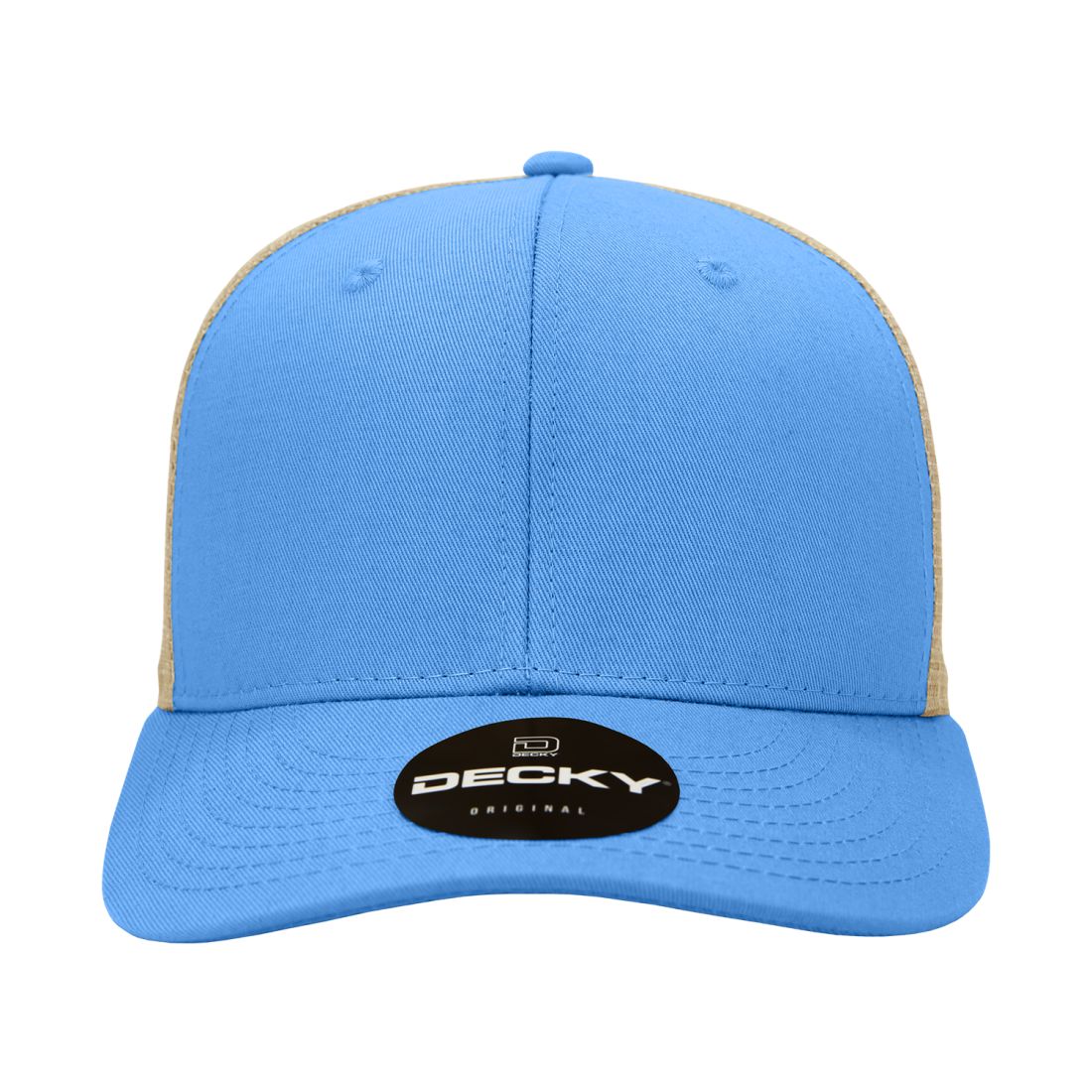 Decky 4006 Mid Profile Structured Trucker Hats 6 Panel Snapback Caps Cotton