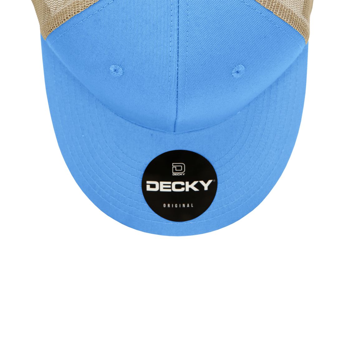 Decky 4006 Mid Profile Structured Trucker Hats 6 Panel Snapback Caps Cotton