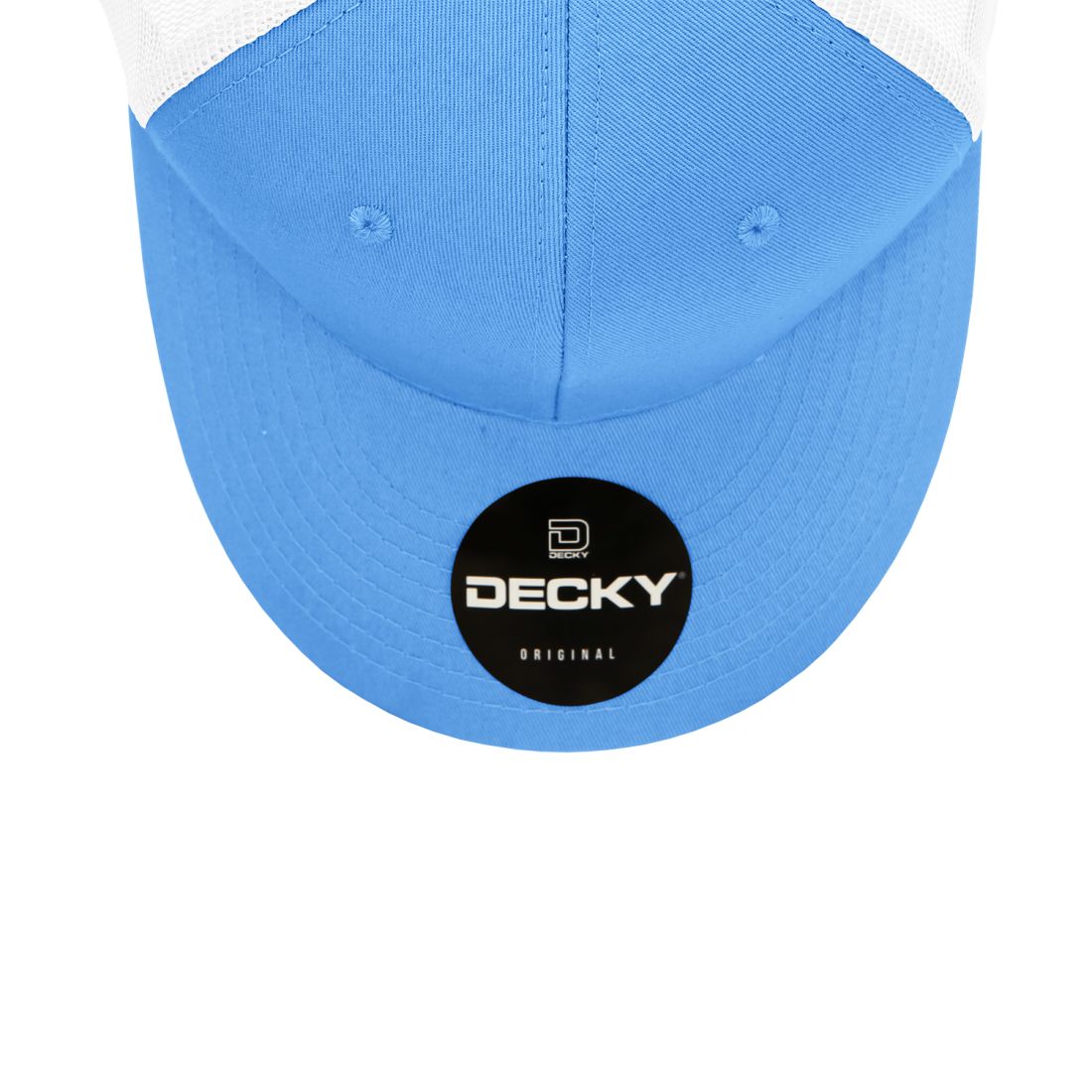 Decky 4006 Mid Profile Structured Trucker Hats 6 Panel Snapback Caps Cotton