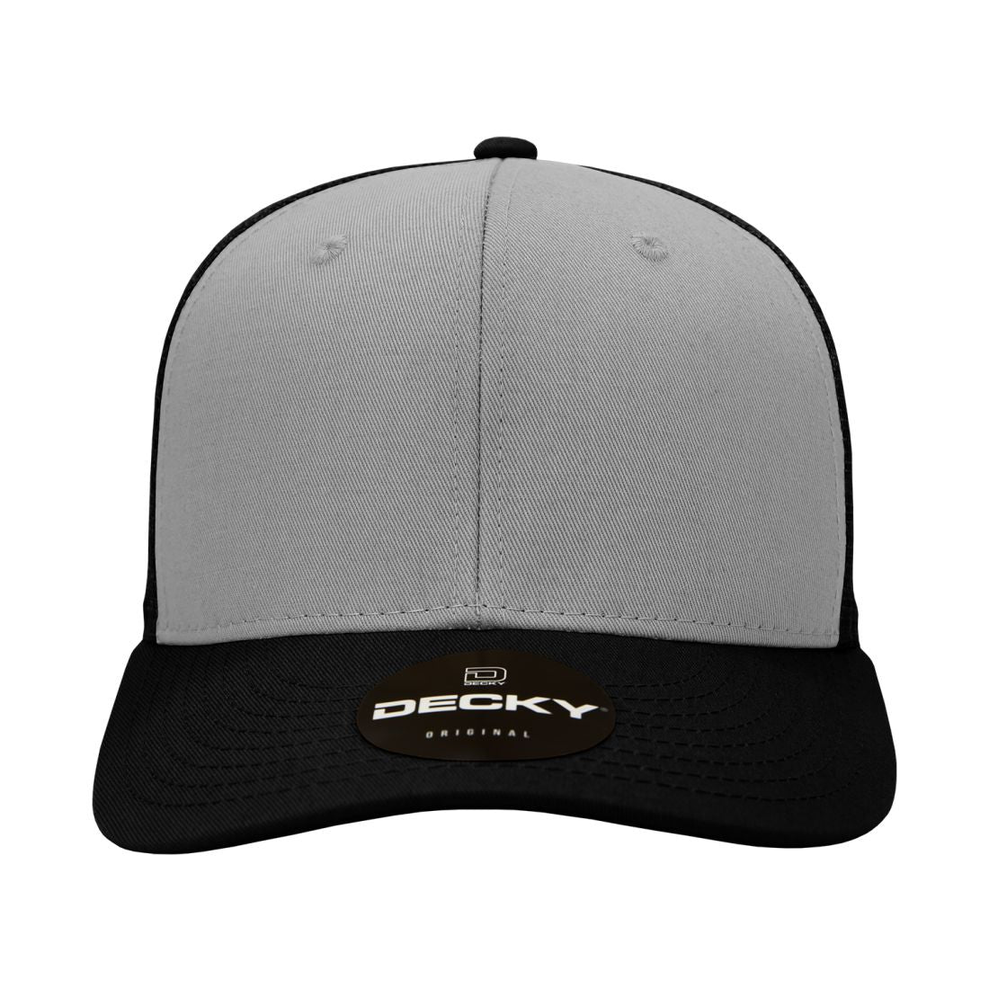 Decky 4006 Mid Profile Structured Trucker Hats 6 Panel Snapback Caps Cotton