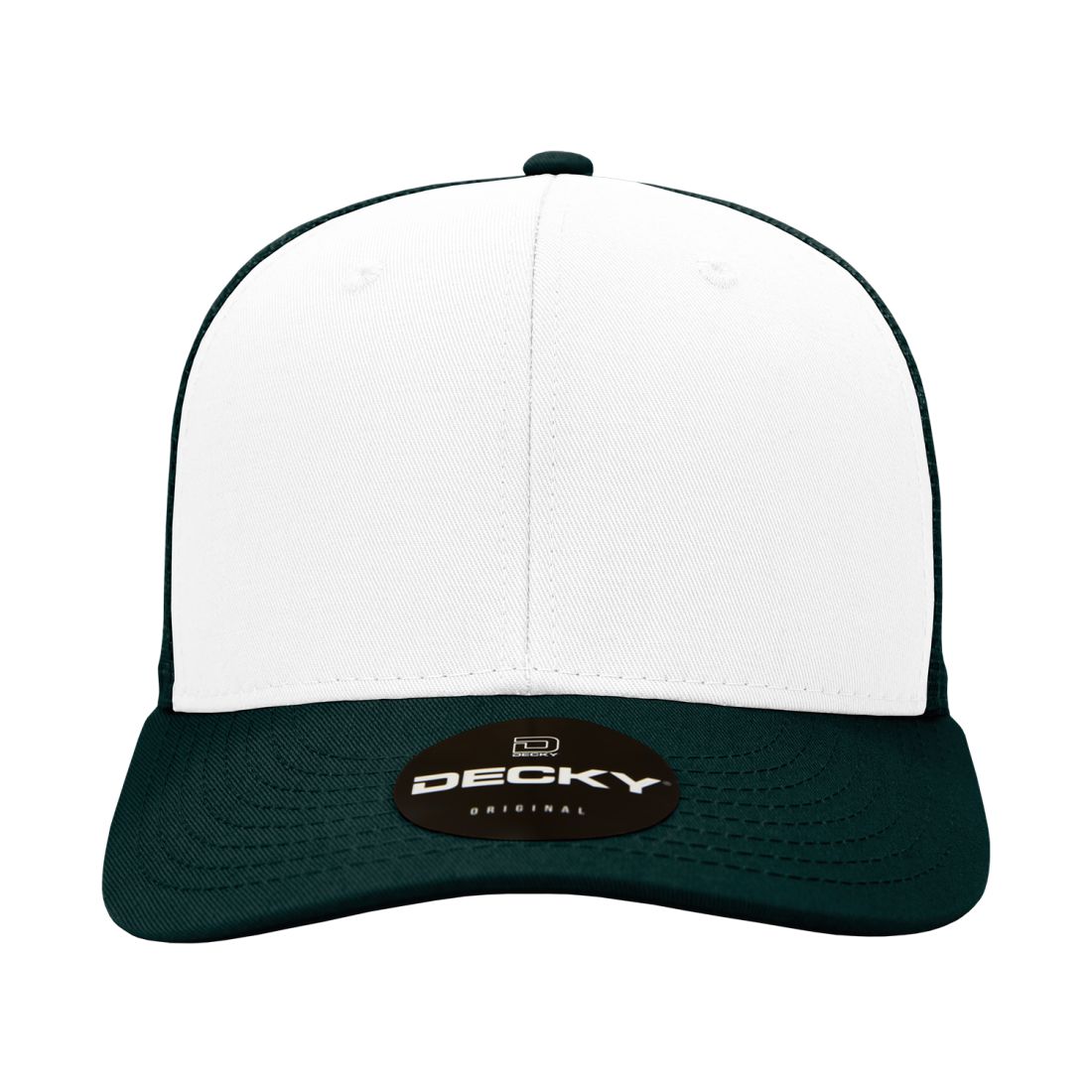 Decky 4006 Mid Profile Structured Trucker Hats 6 Panel Snapback Caps Cotton