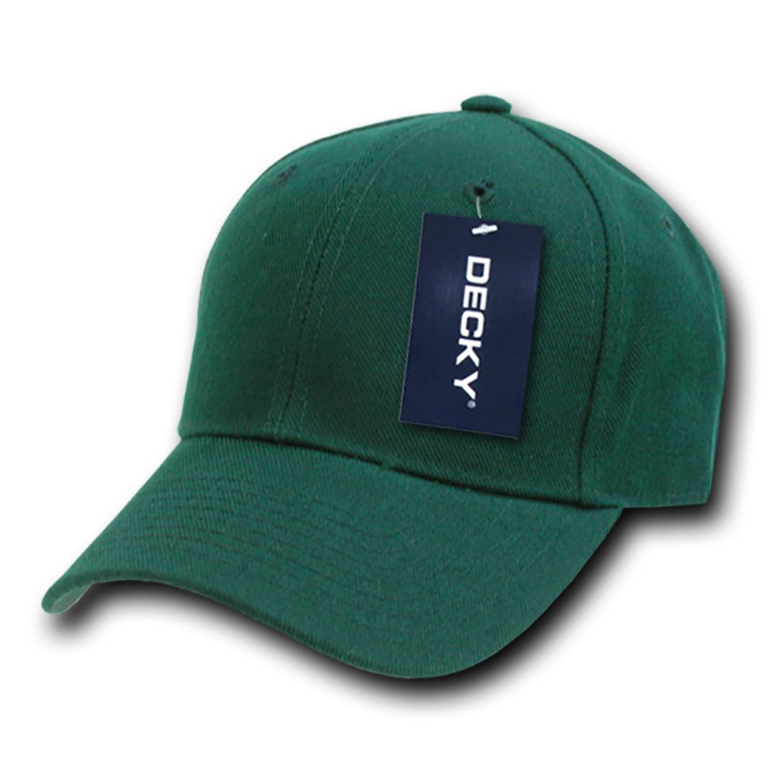 Decky 402 Fitted High Profile Hats 6 Panel Structured Baseball Caps Blank