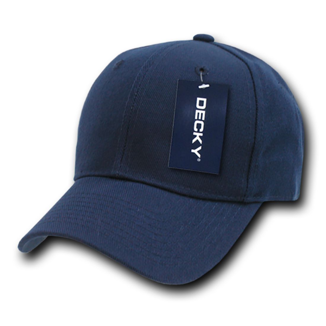 Decky 402 Fitted High Profile Hats 6 Panel Structured Baseball Caps Blank