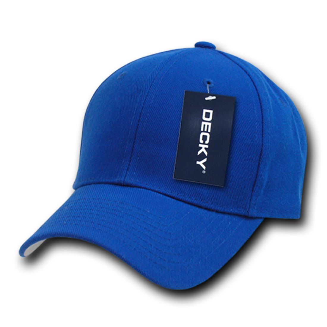 Decky 402 Fitted High Profile Hats 6 Panel Structured Baseball Caps Blank