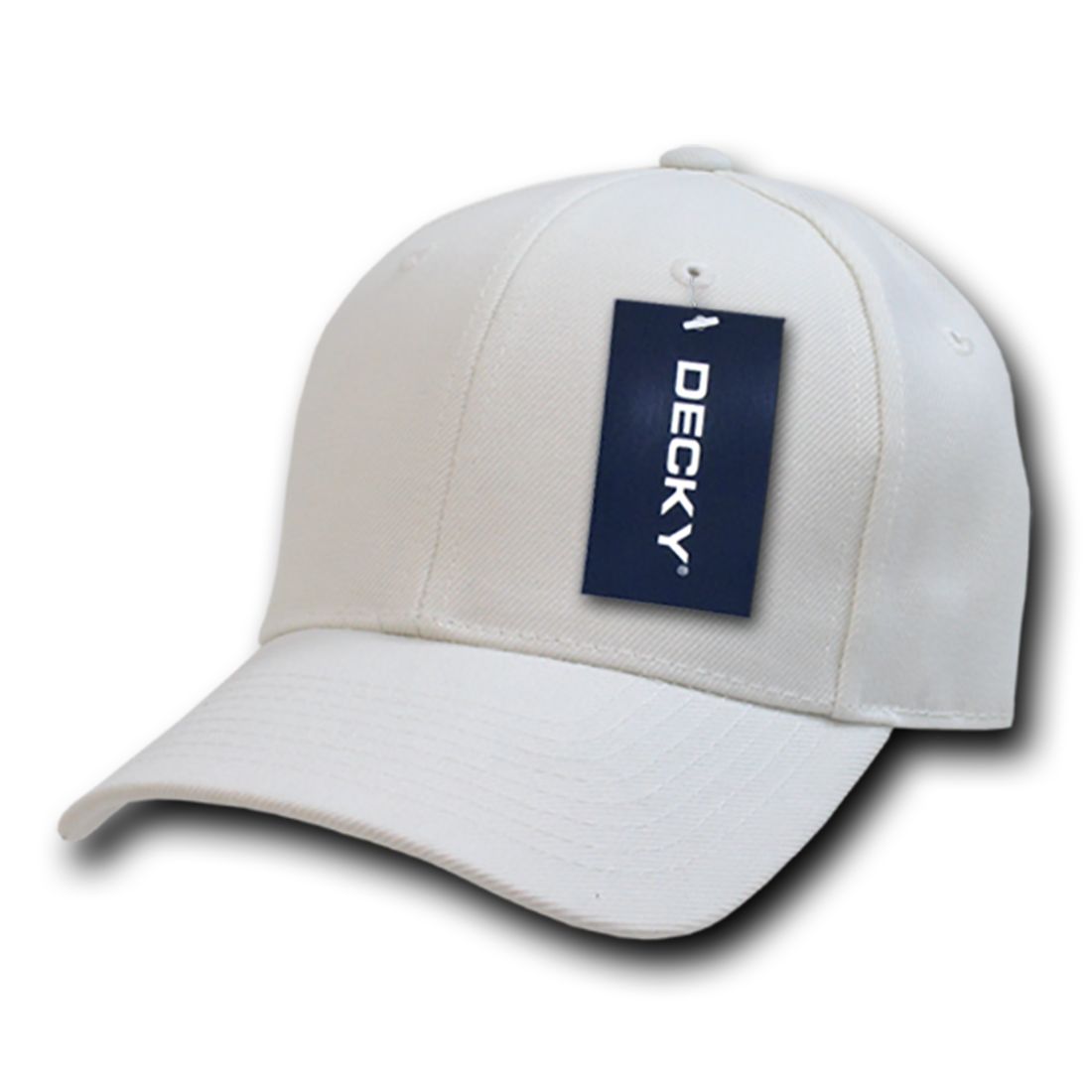 Decky 402 Fitted High Profile Hats 6 Panel Structured Baseball Caps Blank