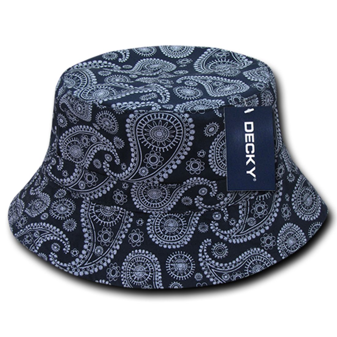 Decky 459 Paisley Bandana Design Bucket Hats Fitted Buckets Caps Cotton Wholesale