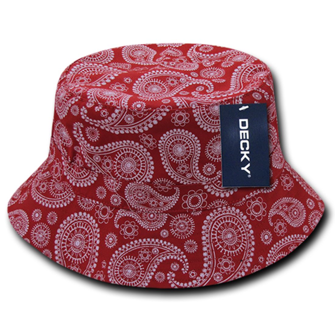 Decky 459 Paisley Bandana Design Bucket Hats Fitted Buckets Caps Cotton Wholesale