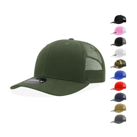 Decky 5019 Youth Kids Trucker Hats Mid Profile Structured 6 Panel Caps - Arclight Wholesale