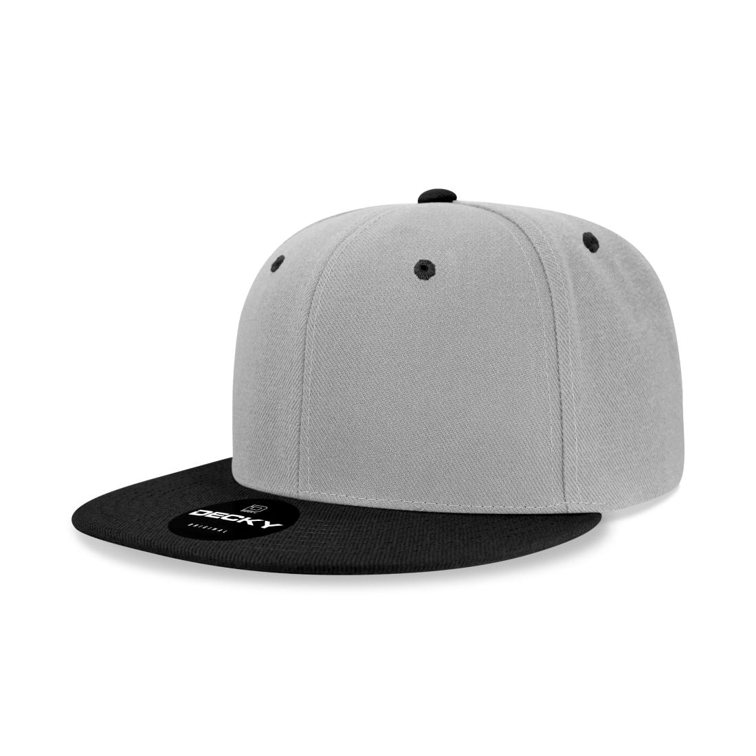 Decky 5121 Womens High Profile Snapback Hats 6 Panel Flat Bill Caps Constructed