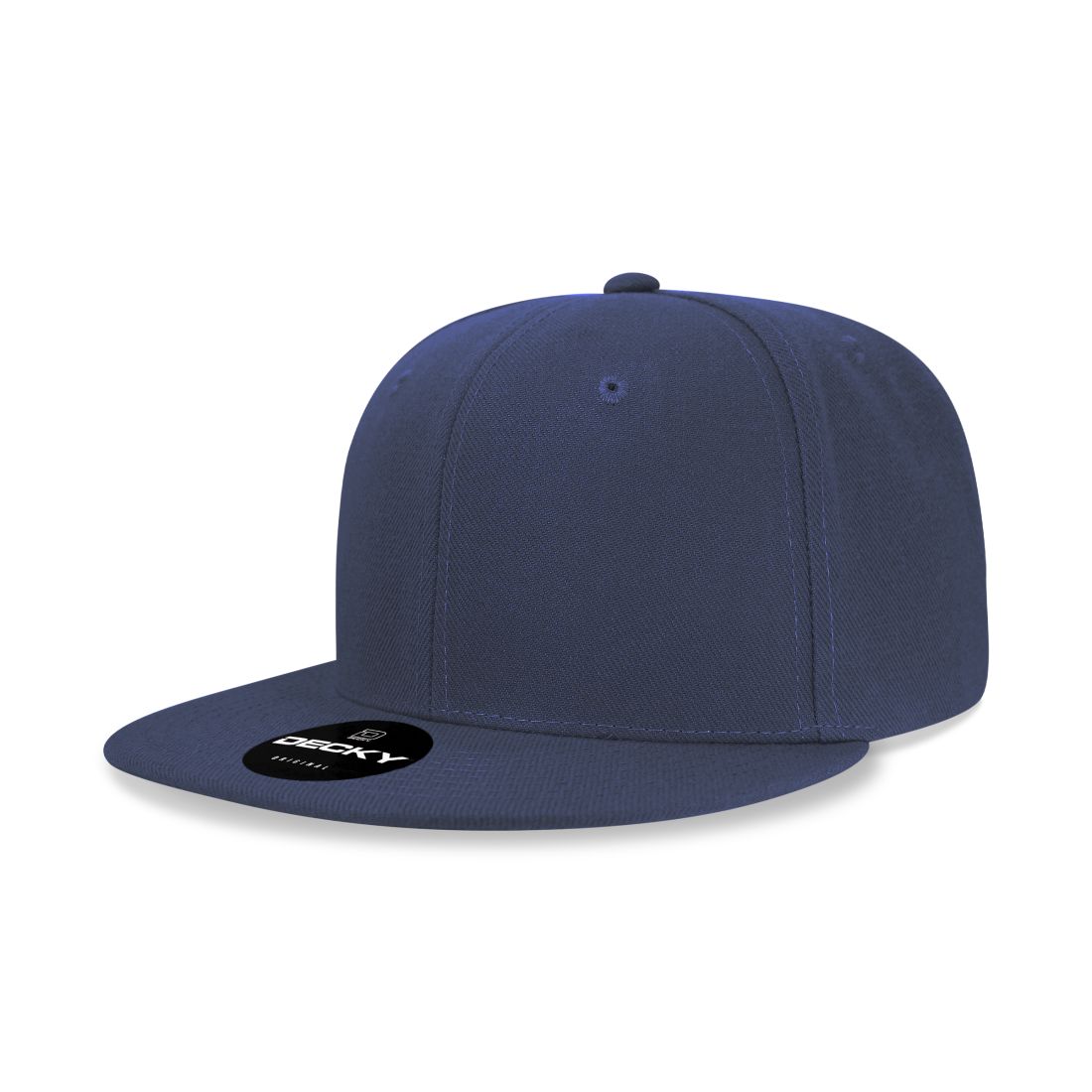 Decky 5121 Womens High Profile Snapback Hats 6 Panel Flat Bill Caps Constructed