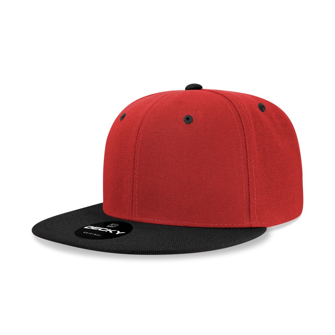 Decky 5121 Womens High Profile Snapback Hats 6 Panel Flat Bill Caps Constructed