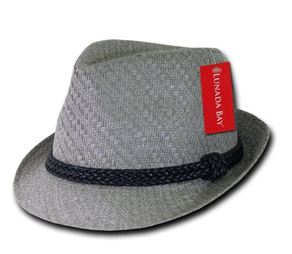 Decky 557 Lunada Bay Paper Straw Fedora Braided Hats Hatband Caps Men Women Wholesale