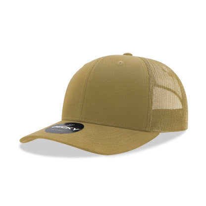 Decky 6021 Mid Profile Trucker Hats 6 Panel Caps Cotton Structured Wholesale - Group A