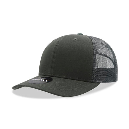 Decky 6021 Mid Profile Trucker Hats 6 Panel Caps Cotton Structured Wholesale - Group A