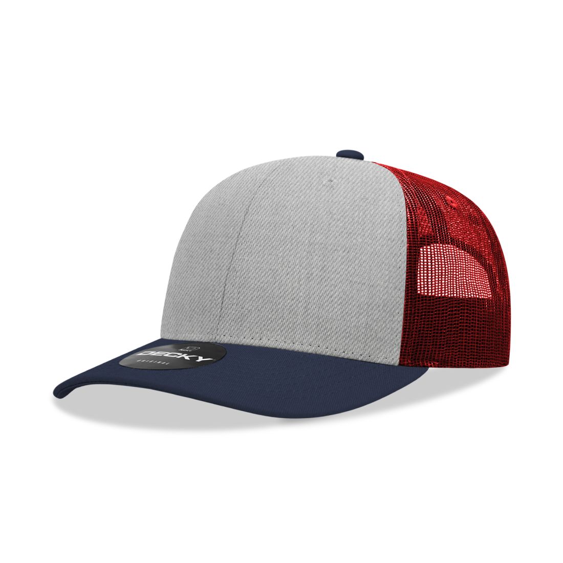 Navy/Heather Grey/Cardinal color variant