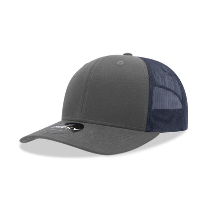 Decky 6021 Mid Profile Trucker Hats 6 Panel Caps Cotton Structured Wholesale - Group B