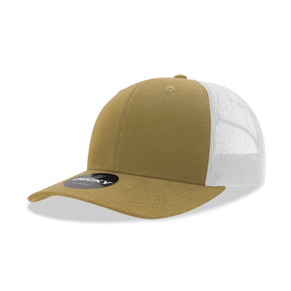 Decky 6021 Mid Profile Trucker Hats 6 Panel Caps Cotton Structured Wholesale - Group B