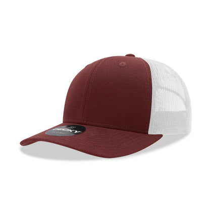 Decky 6021 Mid Profile Trucker Hats 6 Panel Caps Cotton Structured Wholesale - Group B