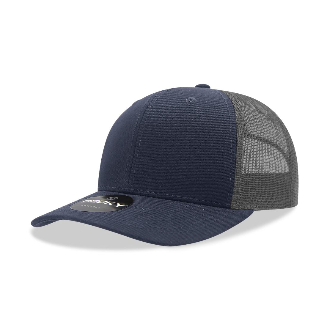 Decky 6021 Mid Profile Trucker Hats 6 Panel Caps Cotton Structured Wholesale - Group B