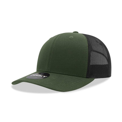 Decky 6021 Mid Profile Trucker Hats 6 Panel Caps Cotton Structured Wholesale - Group B