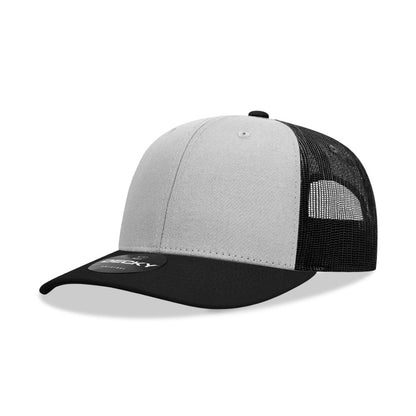 Decky 6021 Mid Profile Trucker Hats 6 Panel Caps Cotton Structured Wholesale - Group B