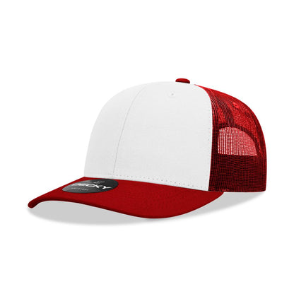 Decky 6021 Mid Profile Trucker Hats 6 Panel Caps Cotton Structured Wholesale - Group B