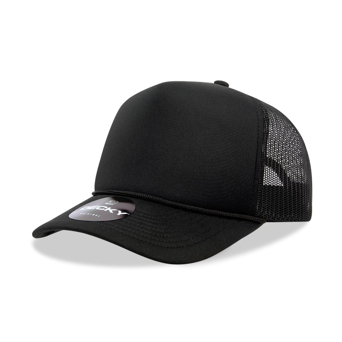 Decky 6025 Mid Profile Foam Trucker Hats 5 Panel Caps Structured Wholesale