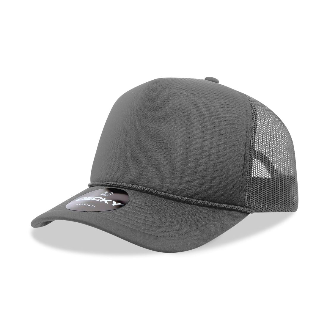 Decky 6025 Mid Profile Foam Trucker Hats 5 Panel Caps Structured Wholesale