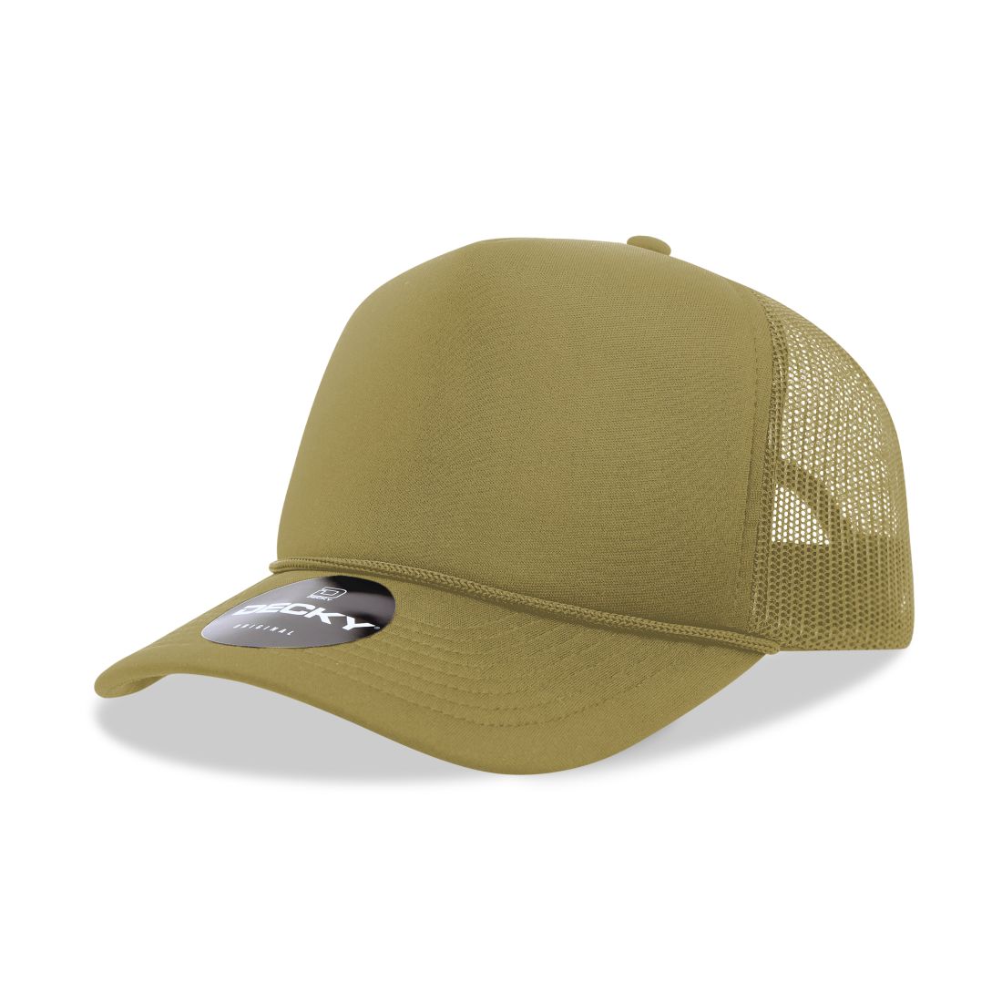 Decky 6025 Mid Profile Foam Trucker Hats 5 Panel Caps Structured Wholesale