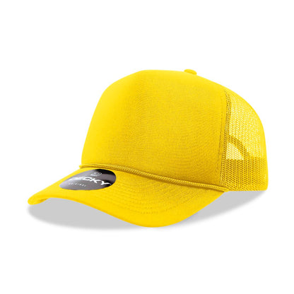 Decky 6025 Mid Profile Foam Trucker Hats 5 Panel Caps Structured Wholesale