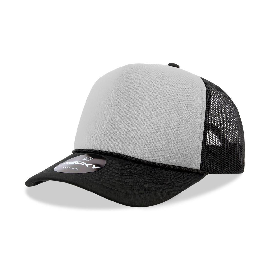 Decky 6025 Mid Profile Foam Trucker Hats 5 Panel Caps Structured Wholesale