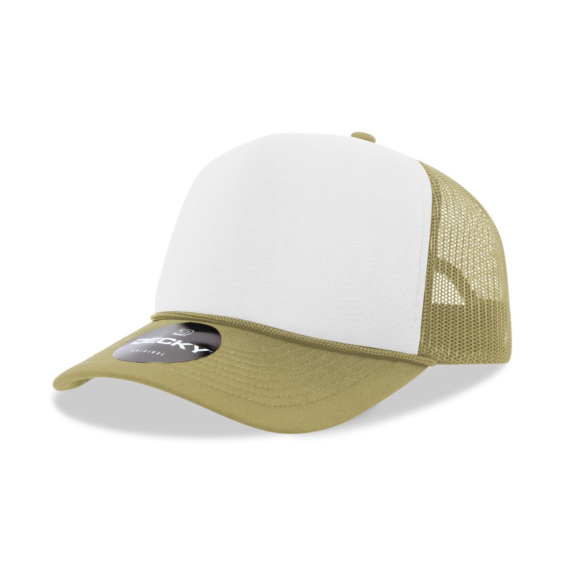 Decky 6025 Mid Profile Foam Trucker Hats 5 Panel Caps Structured Wholesale