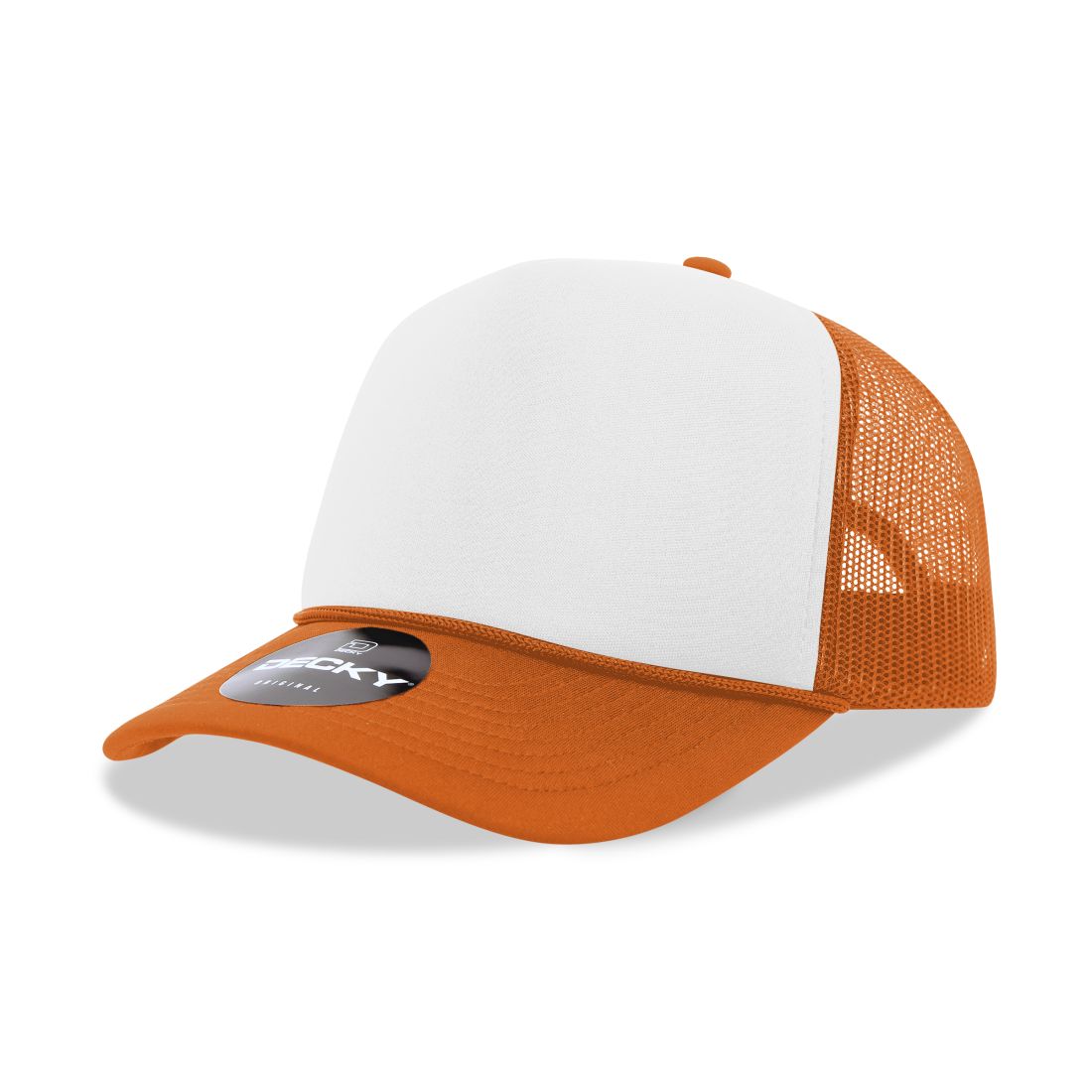 Decky 6025 Mid Profile Foam Trucker Hats 5 Panel Caps Structured Wholesale