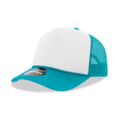 Decky 6025 Mid Profile Foam Trucker Hats 5 Panel Caps Structured Wholesale