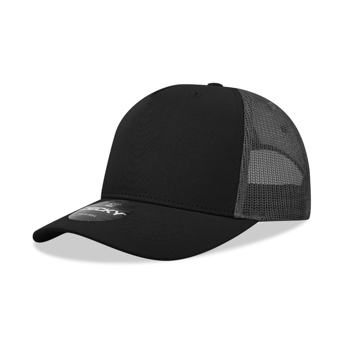 Decky 6030 Mid Profile Trucker Hats 5 Panel Caps Cotton Structured Wholeslae