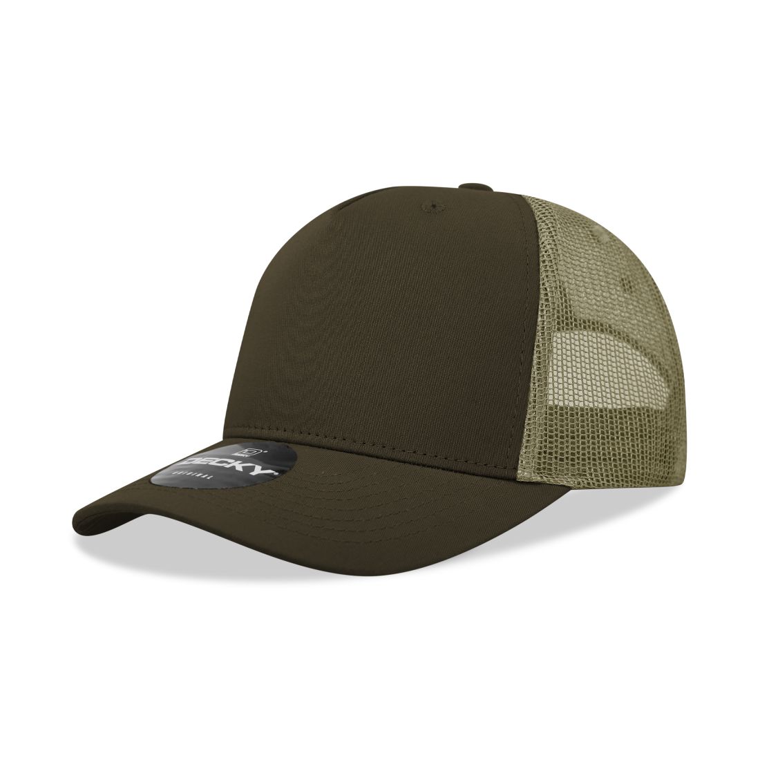 Decky 6030 Mid Profile Trucker Hats 5 Panel Caps Cotton Structured Wholeslae