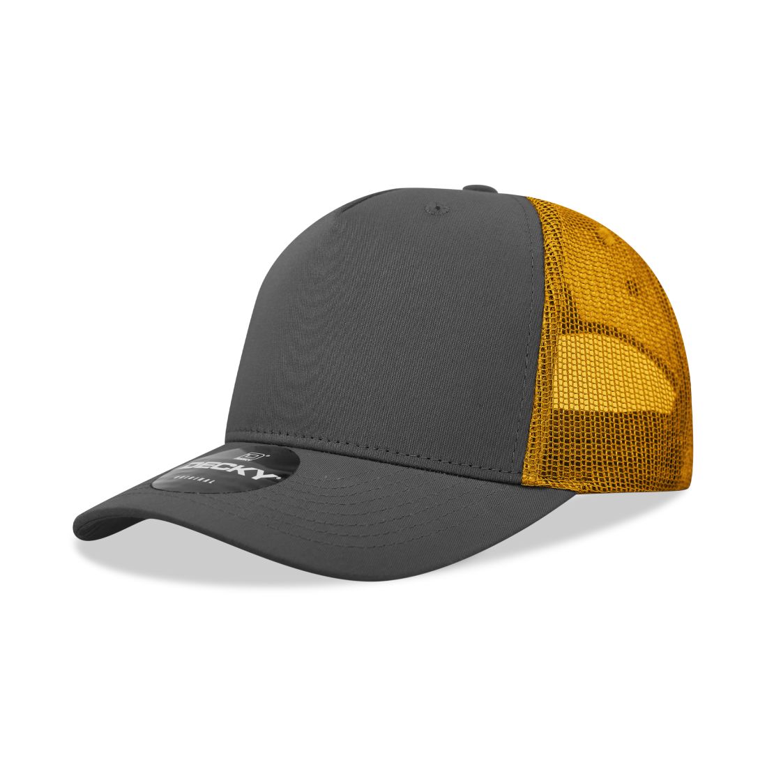 Decky 6030 Mid Profile Trucker Hats 5 Panel Caps Cotton Structured Wholeslae