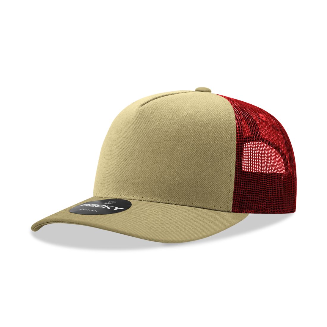 Decky 6030 Mid Profile Trucker Hats 5 Panel Caps Cotton Structured Wholeslae