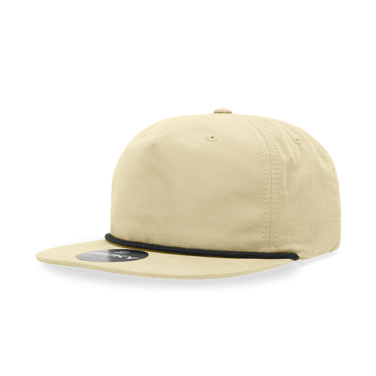 Decky 6032 - Classic Grandpa Rope Cap, 5 Panel Flat Bill Hat, Snapback - Arclight Wholesale