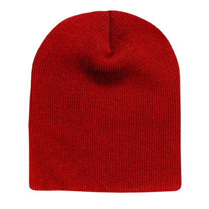 Decky 614 Short Uncuffed Knit Beanies Hats Ski Skull Caps Snug Winter Warm